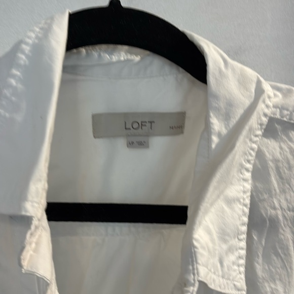 LOFT- Ladies Blue Oxford /Button-Up Loft Shirt - Picture 2 of 3